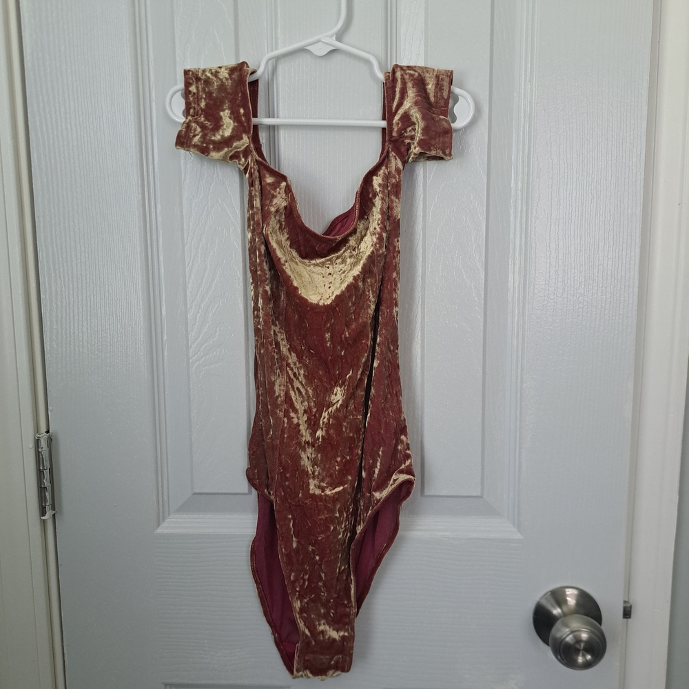 Velvet Off-Shoulder Bodysuit